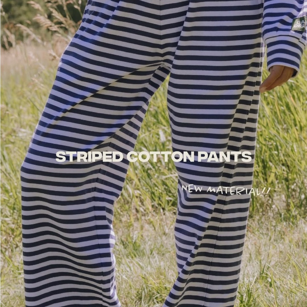 Striped Cotton Pants